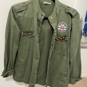 Green army jacket